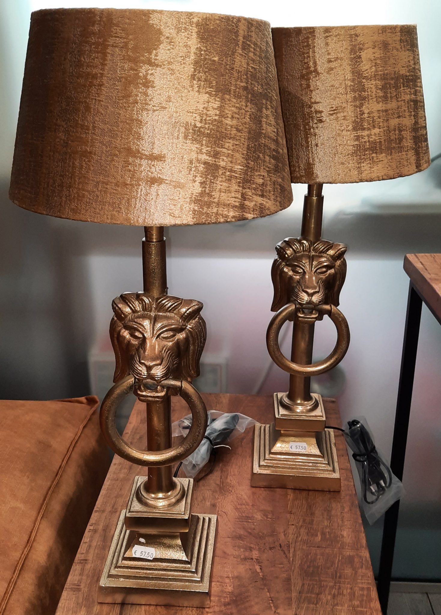 set van 2 colmore lamp brons OnjeClonje